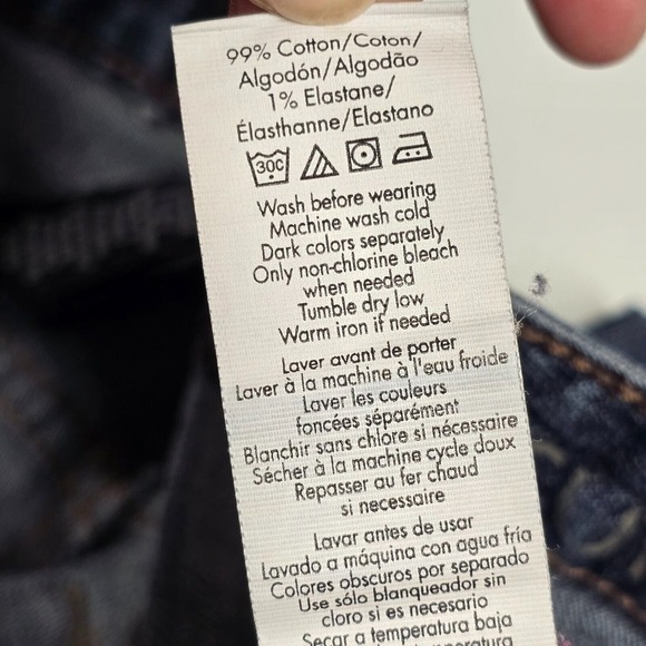 Calvin Klein Jeans Womens 8 Blue Bootcut Medium Wash Denim Embroidered - Picture 8 of 14